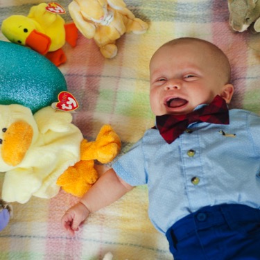 Harlyn in a professional child portrait