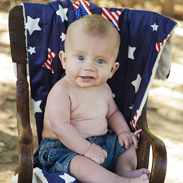 Harlyn in a professional child portrait