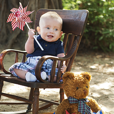 Harlyn in a professional child portrait