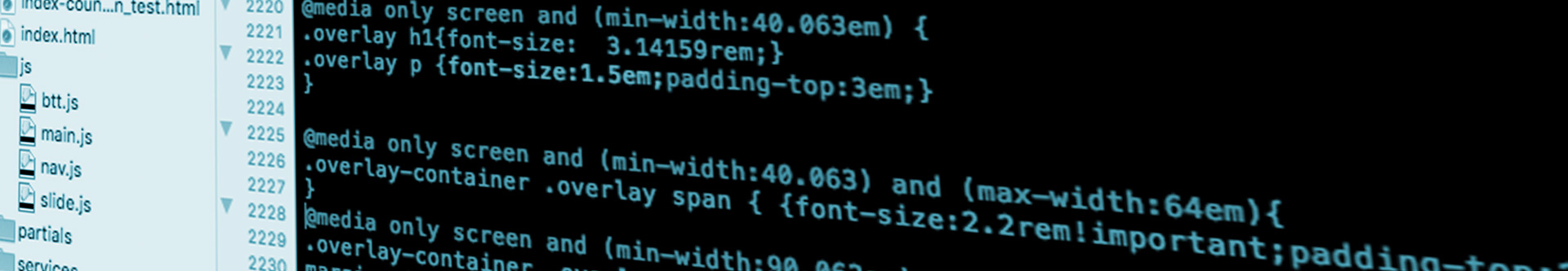 Adventurtising responsive design CSS code