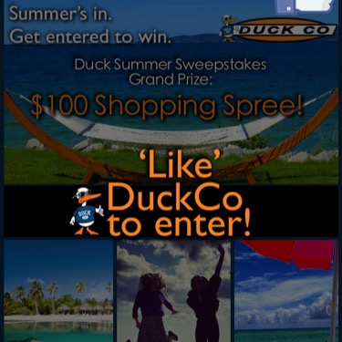 WORK: Creative - summer social sweepstakes | CLIENT: The Duck Company (2012 - 2013)