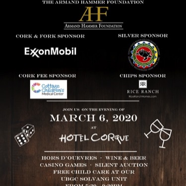 WORK: Corks For Kids Event Poster (Photoshop) (2020) | CLIENT: United Boys & Girls Clubs of Santa Barbara County