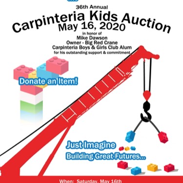 WORK: Carpinteria Kids Auction Event Poster (Photoshop) (2020) | CLIENT: United Boys & Girls Clubs of Santa Barbara County